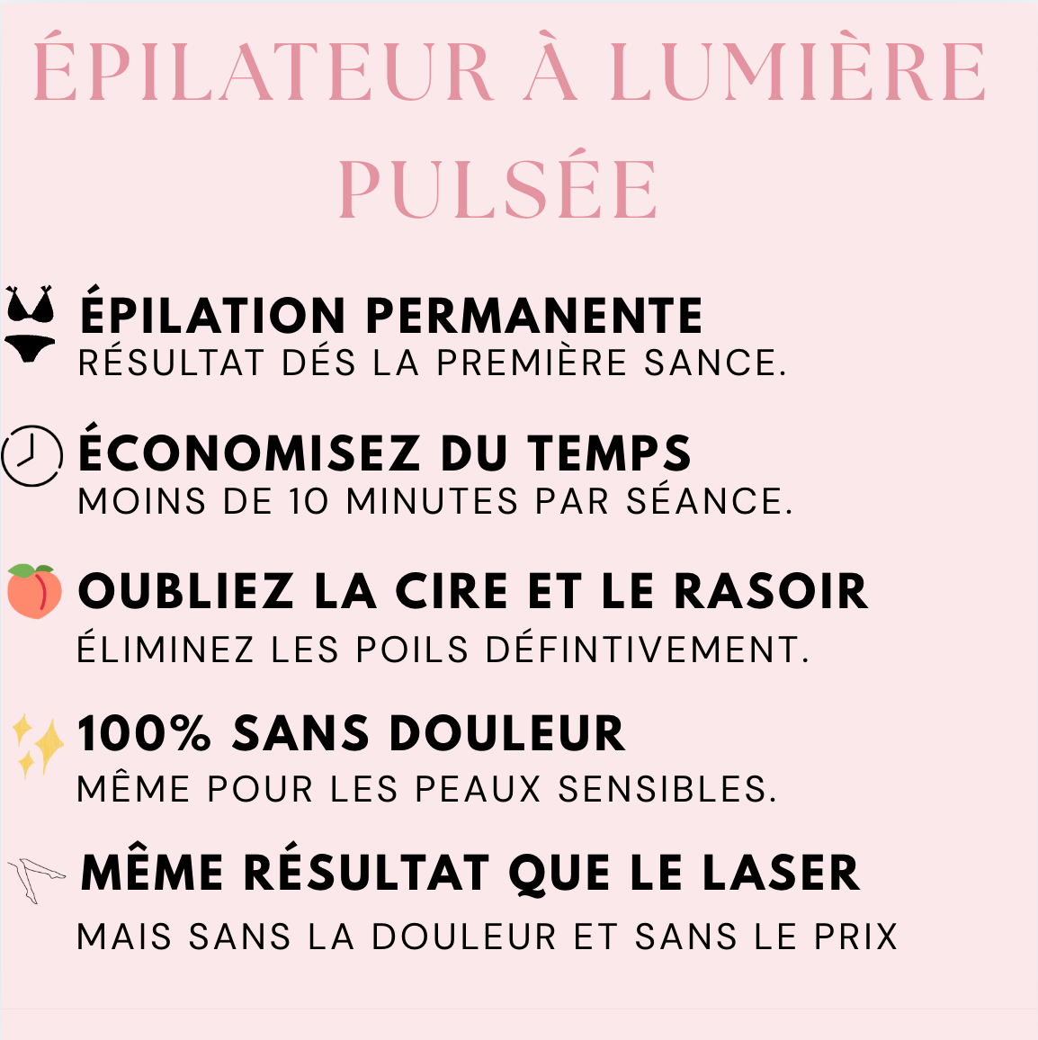 IPL PULSE-ÉPILATEUR À LUMIÈRE PROPULSÉE